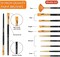 Shuttle Art 48 Pack Acrylic Paint Set, 30 Colors Acrylic Paint (36ml) with 10 Brushes 5 Canvas 1 Paint Knife 1 Palette 1 Art Sponge, Complete Set for Kids, Adults Painting on Canvas Rocks Wood Ceramic